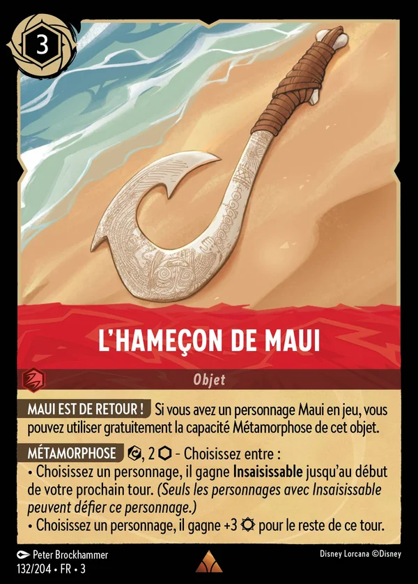 L'hameçon de Maui — Disney Lorcana Objet card from Into the Inklands