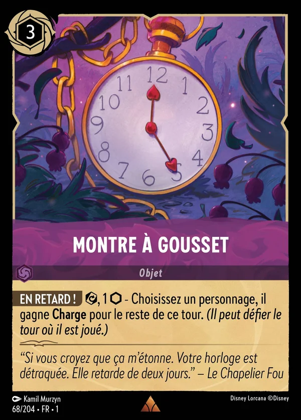 Montre à gousset — Disney Lorcana Objet card from The First Chapter