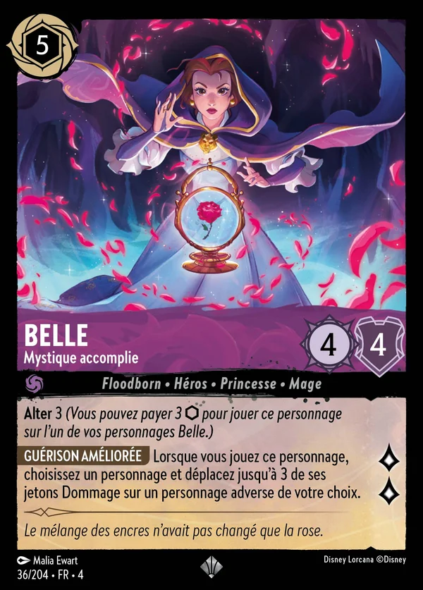 Belle - Mystique accomplie — Disney Lorcana Personnage card from Ursula's Return
