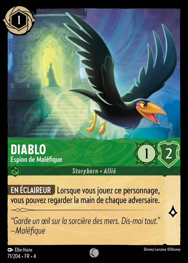 Diablo - Espion de Maléfique — Disney Lorcana Personnage card from Ursula's Return