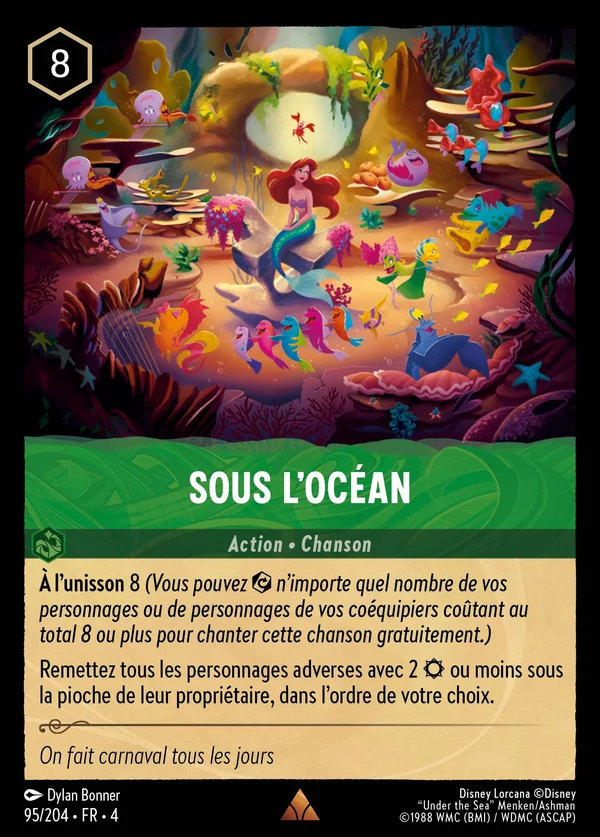 Sous l'océan — Disney Lorcana Action card from Ursula's Return