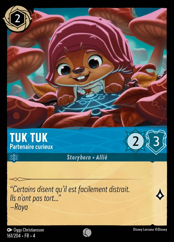 Tuk Tuk - Partenaire curieux — Disney Lorcana Personnage card from Ursula's Return