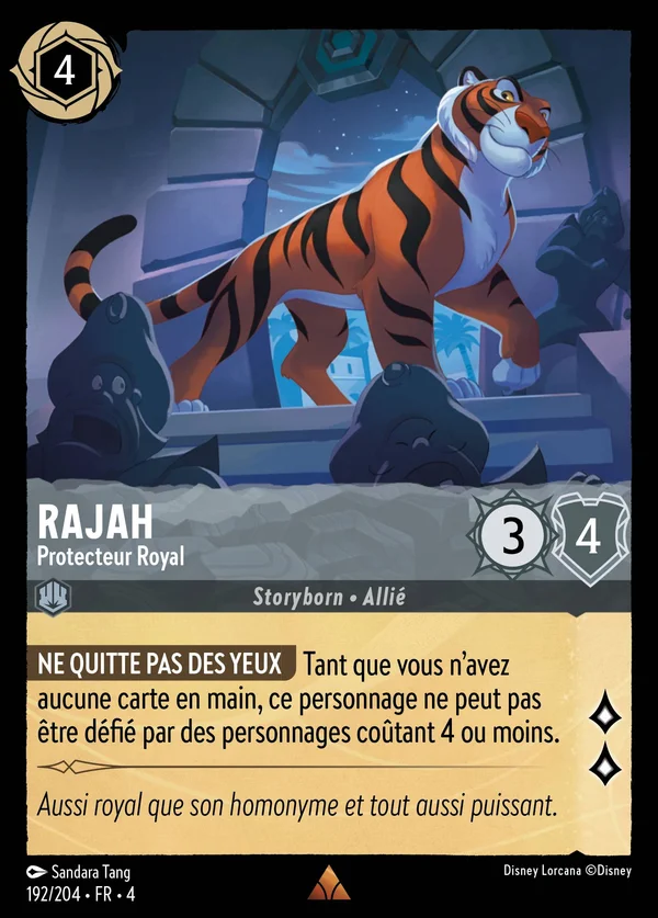 Rajah - Protecteur Royal — Disney Lorcana Personnage card from Ursula's Return