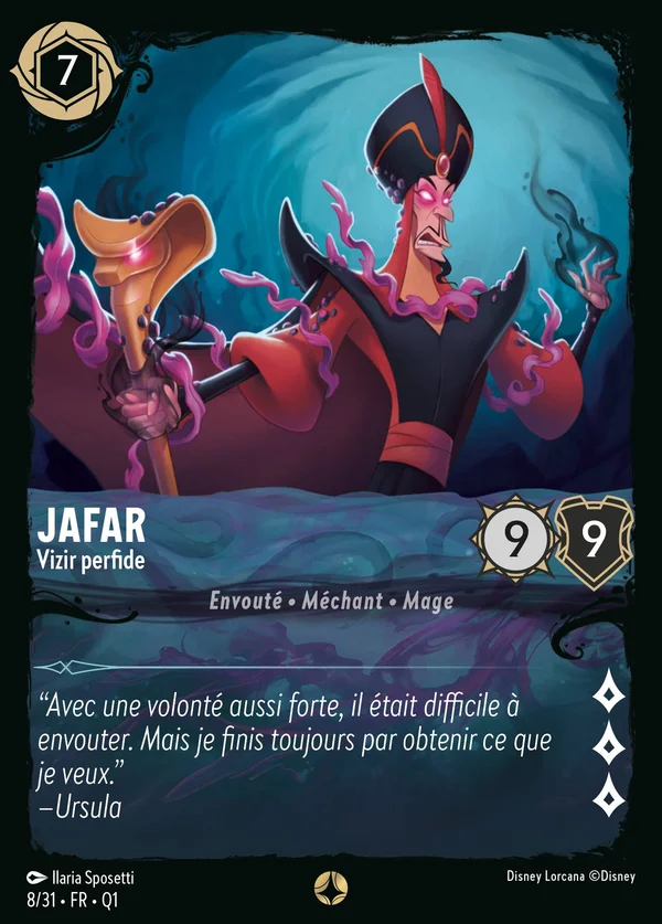 Jafar - Vizir perfide — Disney Lorcana Personnage card from Illumineer's Quest: Deep Trouble