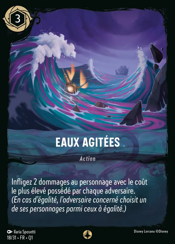 Eaux Agitées — Disney Lorcana Action card from Illumineer's Quest: Deep Trouble