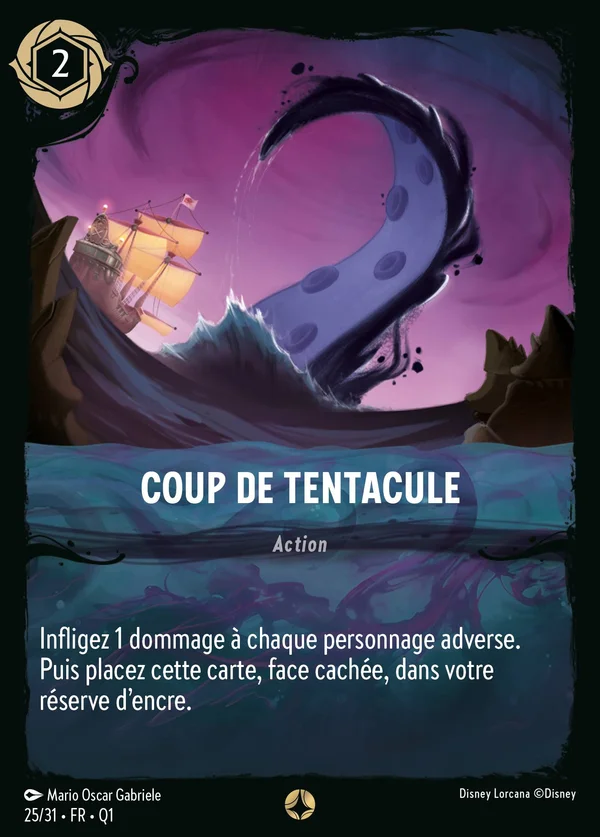 Coup de Tentacule — Disney Lorcana Action card from Illumineer's Quest: Deep Trouble
