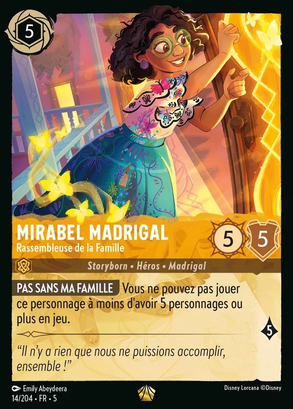 Mirabel Madrigal - Rassembleuse de la Famille — Disney Lorcana Personnage card from Shimmering Skies