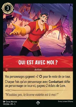 Qui est avec moi ?