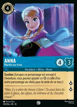 Anna - Planifie son hiver