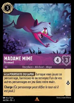 Madame Mime - En renard