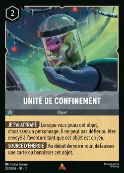 Unité de confinement