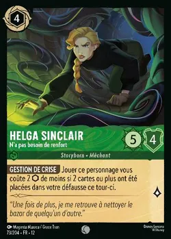 Helga Sinclair - N'a pas besoin de renfort