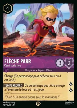 Flèche Parr - Court sur la lave