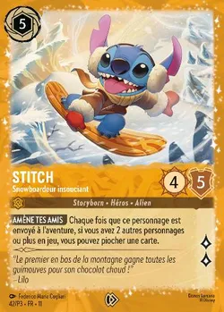 Stitch - Snowboardeur insouciant