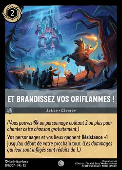 Et brandissez vos oriflammes !