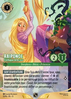 Raiponce - S'échappe de la tour