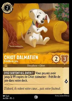 Chiot dalmatien - Frétille de joie