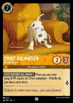 Chiot dalmatien - Frétille de joie