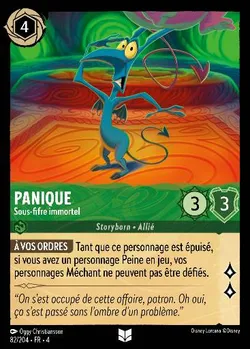 Panique - Sous-fifre immortel