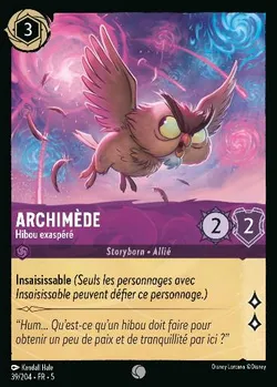 Archimède - Hibou exaspéré